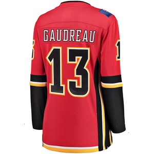 Johnny Gaudreau Calgary Flames Fanatics Branded Women's Home Breakaway Player Jersey - Red