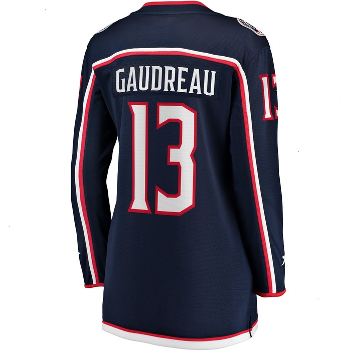 Johnny Gaudreau Columbus Blue Jackets Fanatics Branded Women's 2022 Breakaway Player Jersey - Navy