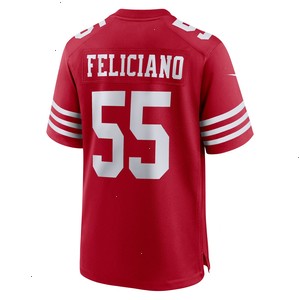 Jon Feliciano San Francisco 49ers Nike Game Player Jersey - Scarlet