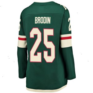 Jonas Brodin Minnesota Wild Fanatics Branded Women's Breakaway Player Jersey - Green