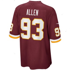 Jonathan Allen Washington Football Team Nike Home Game Jersey - Burgundy