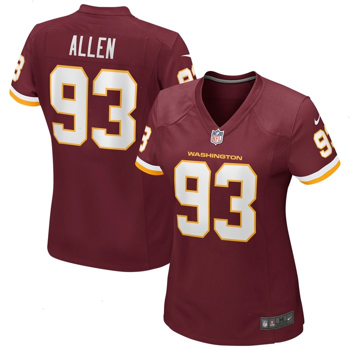 Jonathan Allen Washington Football Team Nike Women's Game Player Jersey -Burgundy