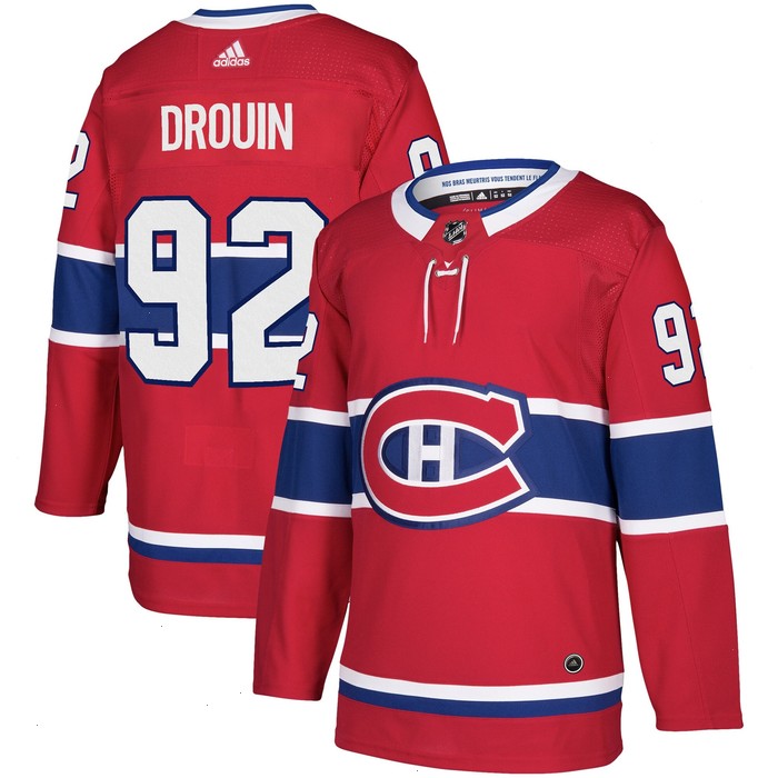 Jonathan Drouin Montreal Canadiens adidas Authentic Player Jersey - Red