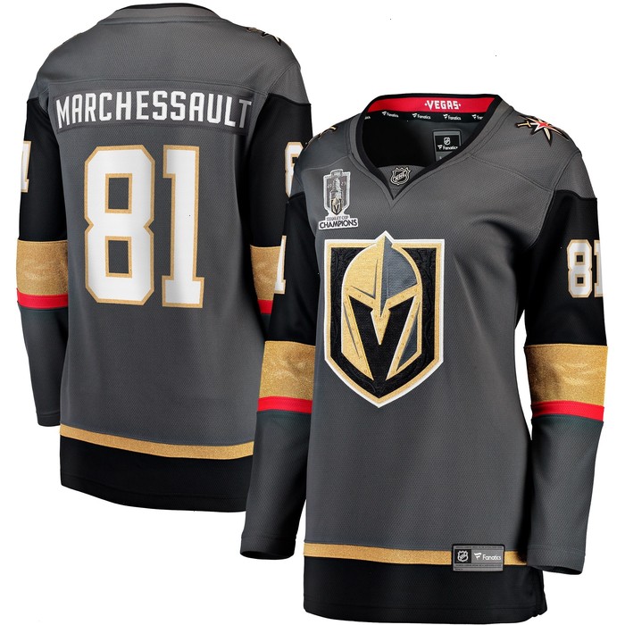 Jonathan Marchessault Vegas Golden Knights Fanatics Branded Women's 2023 Stanley Cup Champions Alternate Breakaway Player Jersey - Black