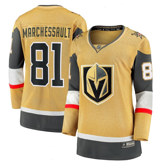 Jonathan Marchessault Vegas Golden Knights Women's Fanatics Branded Home Breakaway Jersey - Gold