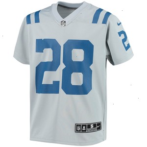 Jonathan Taylor Indianapolis Colts Nike Youth Inverted Team Game Jersey - Gray