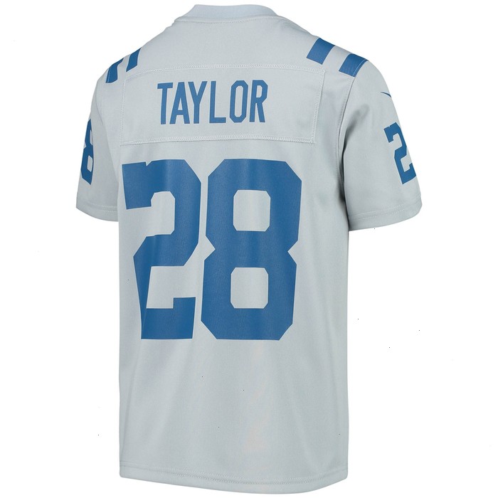 Jonathan Taylor Indianapolis Colts Nike Youth Inverted Team Game Jersey - Gray