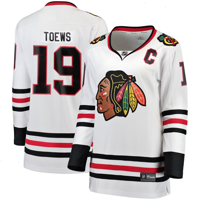 Jonathan Toews Chicago Blackhawks Fanatics Branded Women's Breakaway Player Jersey - White