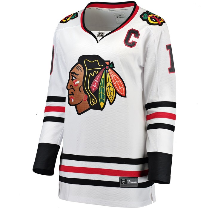 Jonathan Toews Chicago Blackhawks Fanatics Branded Women's Breakaway Player Jersey - White