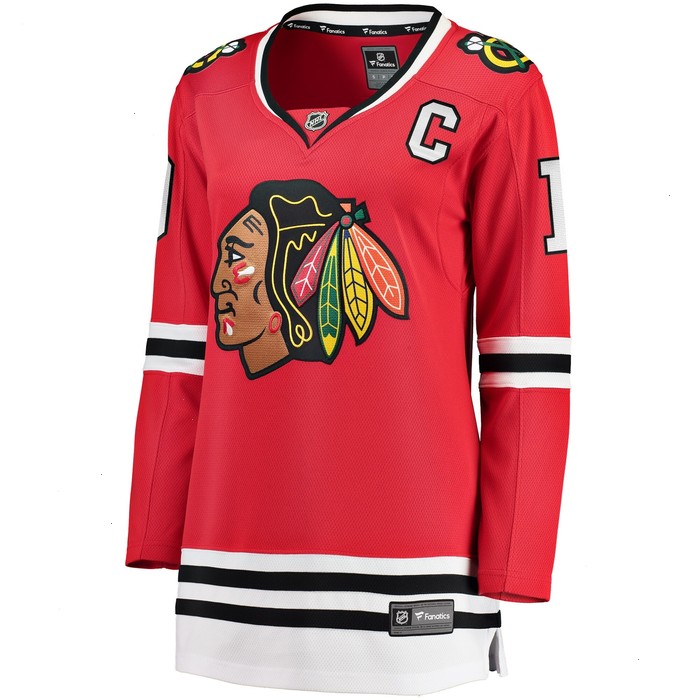 Jonathan Toews Chicago Blackhawks Fanatics Branded Women's Home Breakaway Player Jersey - Red