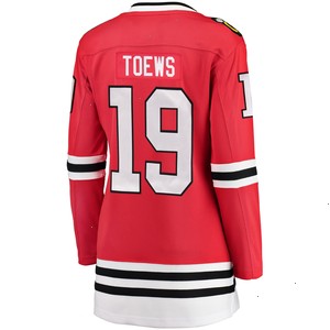 Jonathan Toews Chicago Blackhawks Fanatics Branded Women's Home Breakaway Player Jersey - Red