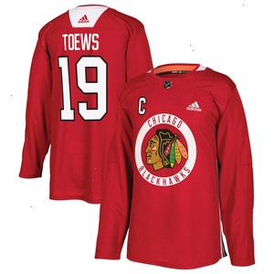 Jonathan Toews Chicago Blackhawks adidas Practice Player Jersey - Red