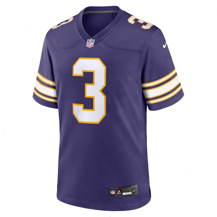 Jordan Addison Minnesota Vikings Nike Classic Player Game Jersey - Purple