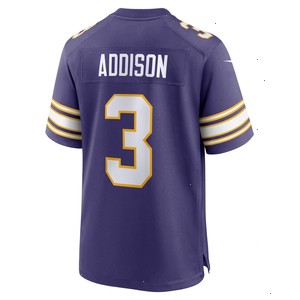 Jordan Addison Minnesota Vikings Nike Classic Player Game Jersey - Purple