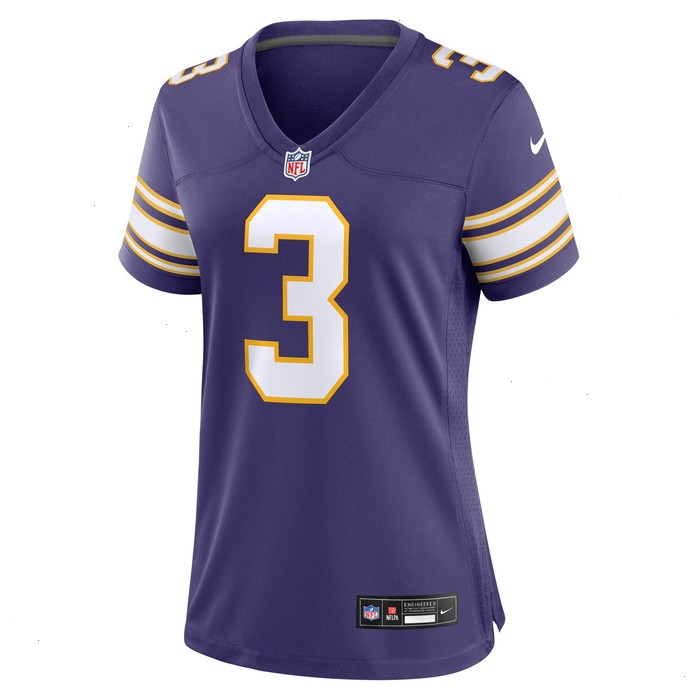 Jordan Addison Minnesota Vikings Nike Women's Classic Player Game Jersey - Purple