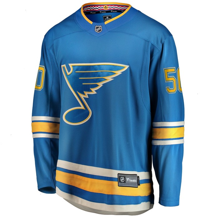 Jordan Binnington St. Louis Blues Fanatics Branded 2018/19 Alternate Premier Breakaway Player Jersey - Blue