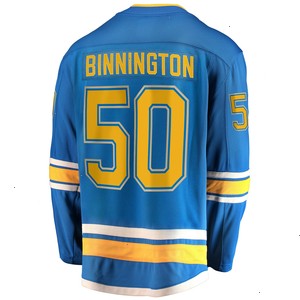 Jordan Binnington St. Louis Blues Fanatics Branded 2018/19 Alternate Premier Breakaway Player Jersey - Blue