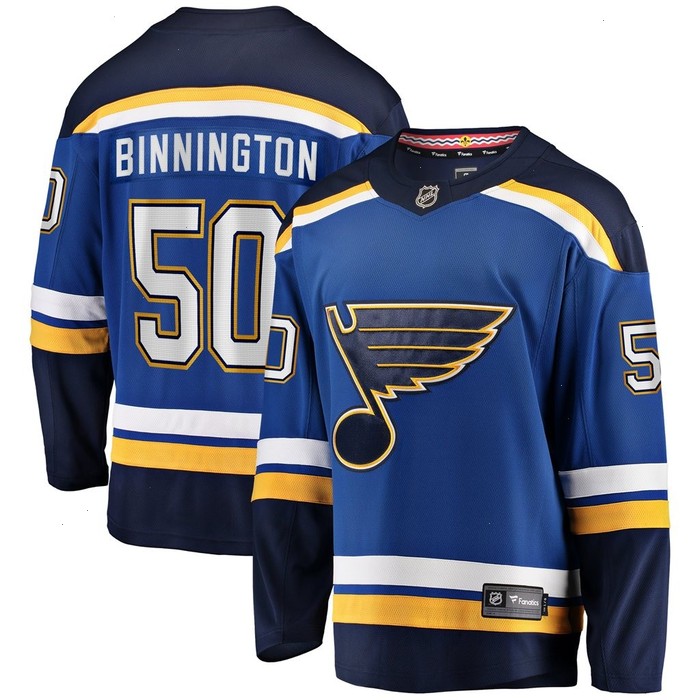 Jordan Binnington St. Louis Blues Fanatics Branded Home Premier Breakaway Player Jersey - Royal