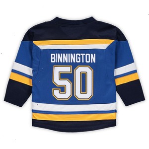 Jordan Binnington St. Louis Blues Toddler Home Replica Player Jersey - Blue