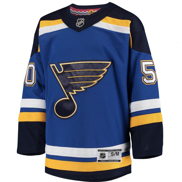 Jordan Binnington St. Louis Blues Youth Home Premier Player Jersey - Blue