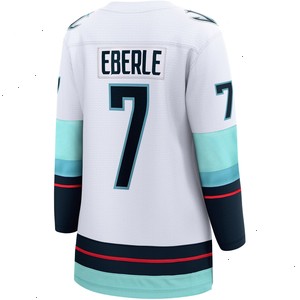 Jordan Eberle Seattle Kraken Fanatics Branded Women's Away Premier Breakaway Player Jersey - White