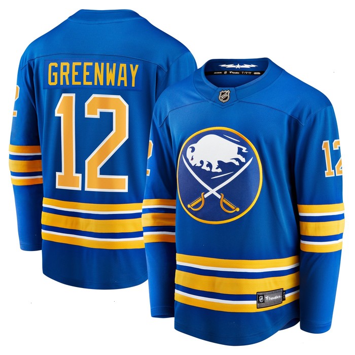 Jordan Greenway Buffalo Sabres Fanatics Branded Home Breakaway Jersey - Royal