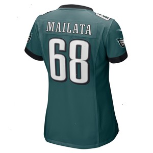 Jordan Mailata Philadelphia Eagles Nike Women's Game Jersey - Midnight Green