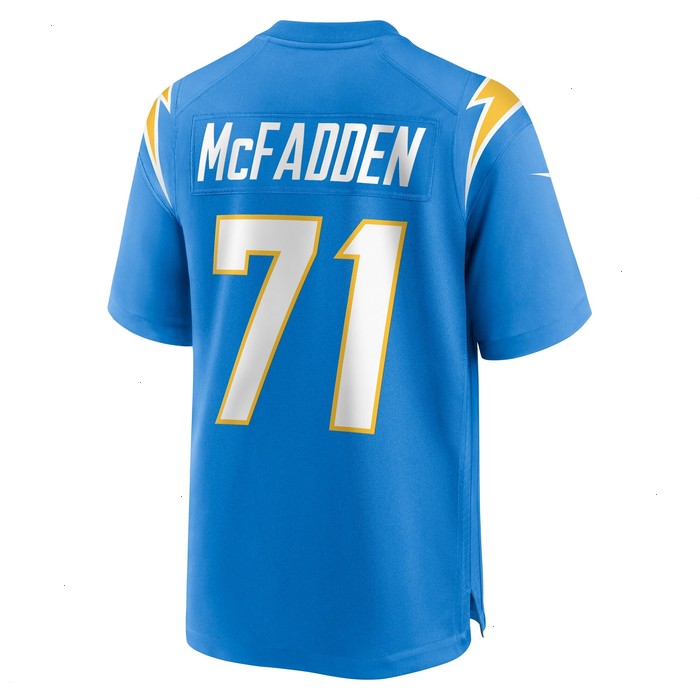 Jordan McFadden Los Angeles Chargers Nike Team Game Jersey - Powder Blue