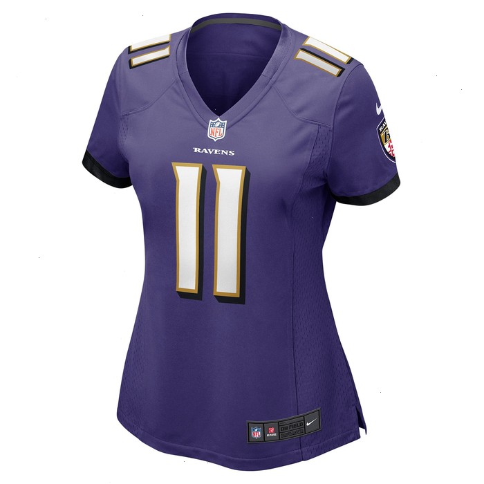 Jordan Stout Baltimore Ravens Nike Women's Player Game Jersey - Purple