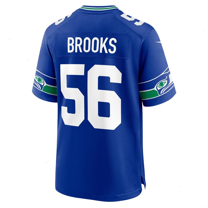 Jordyn Brooks Seattle Seahawks Nike Throwback Player Game Jersey - Royal