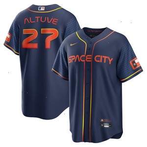 Jose Altuve Houston Astros Nike 2022 City Connect Replica Player Jersey - Navy