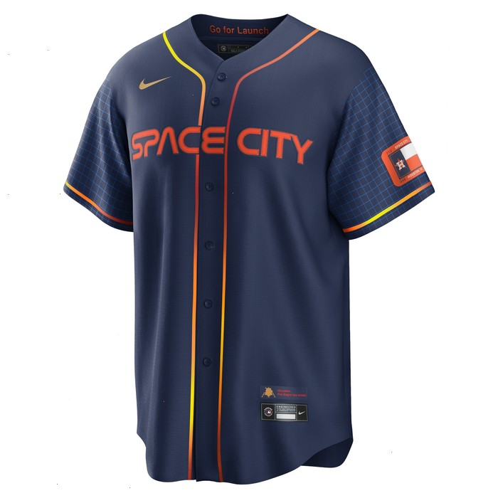 Jose Altuve Houston Astros Nike 2022 City Connect Replica Player Jersey - Navy