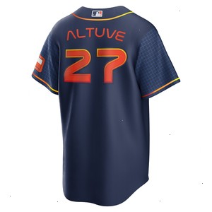 Jose Altuve Houston Astros Nike 2022 City Connect Replica Player Jersey - Navy