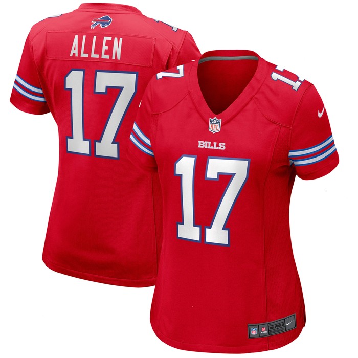 Josh Allen Buffalo Bills Nike Women's Alternate Game Player Jersey - Red