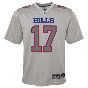 Josh Allen Buffalo Bills Nike Youth Atmosphere Game Jersey - Gray