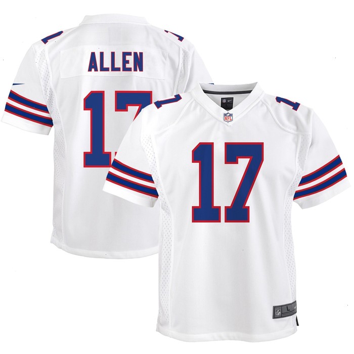 Josh Allen Buffalo Bills Nike Youth Game Jersey - White V1