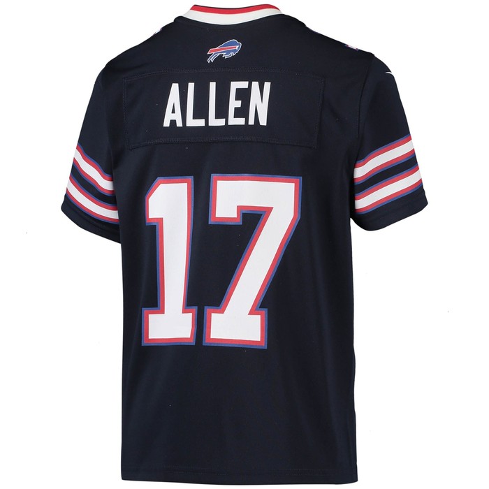 Josh Allen Buffalo Bills Nike Youth Inverted Team Game Jersey - Navy