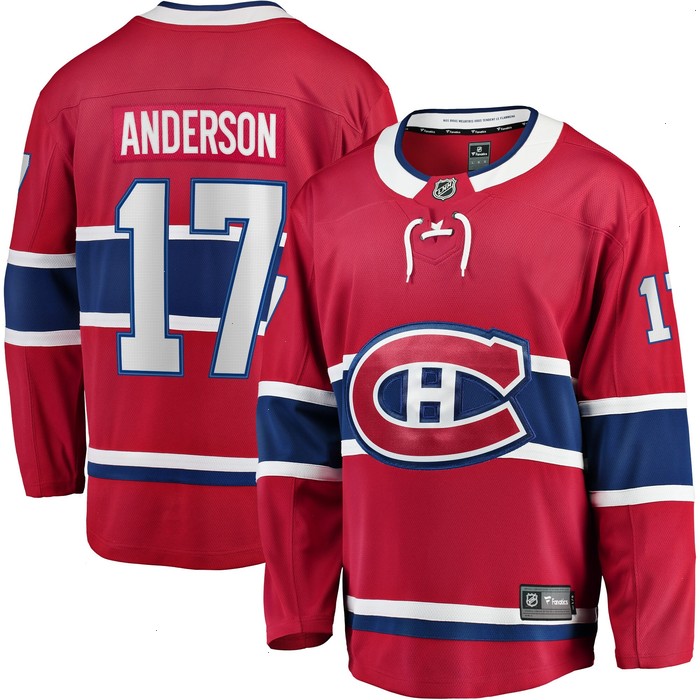 Josh Anderson Montreal Canadiens Fanatics Branded Breakaway Player Jersey - Red