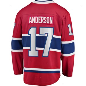 Josh Anderson Montreal Canadiens Fanatics Branded Breakaway Player Jersey - Red