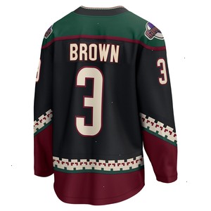 Josh Brown Arizona Coyotes Fanatics Branded Home Breakaway Player Jersey - Black