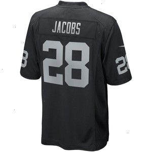 Josh Jacobs Las Vegas Raiders Nike Game Player Jersey - Black