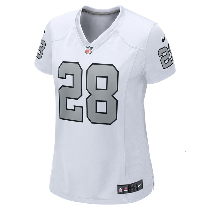 Josh Jacobs Las Vegas Raiders Nike Women's Alternate Game Player Jersey - White