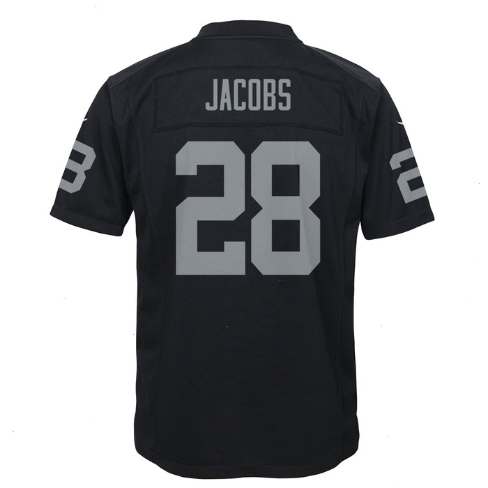 Josh Jacobs Las Vegas Raiders Nike Youth Game Jersey - Black V1