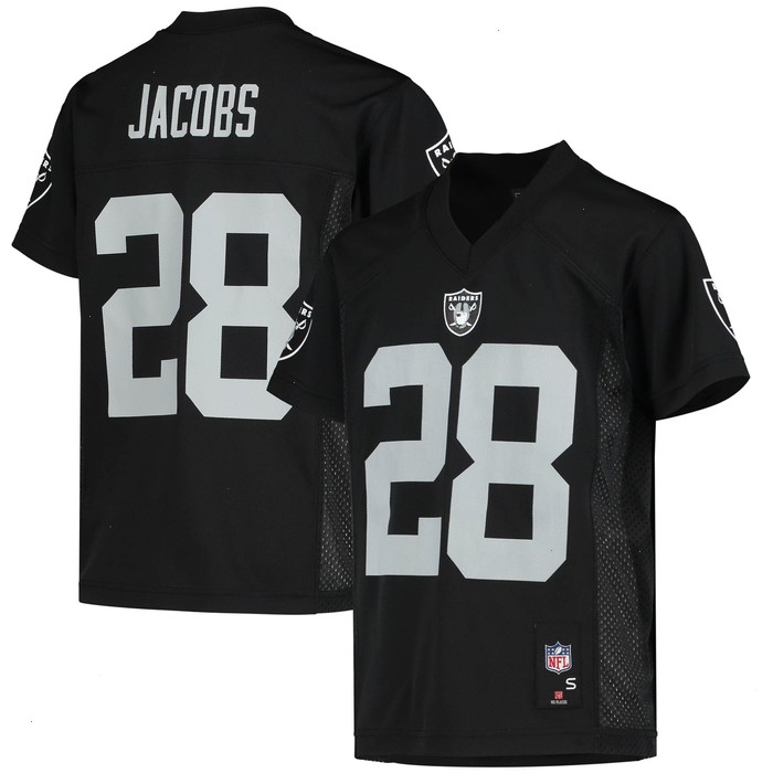 Josh Jacobs Las Vegas Raiders Youth Replica Player Jersey - Black