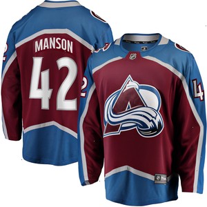 Josh Manson Colorado Avalanche Fanatics Branded Home Breakaway Player Jersey - Burgundy