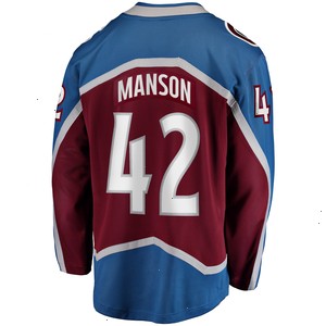 Josh Manson Colorado Avalanche Fanatics Branded Home Breakaway Player Jersey - Burgundy