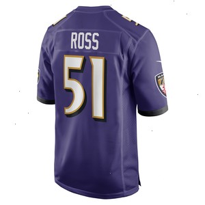 Josh Ross Baltimore Ravens Nike Game Player Jersey - Purple