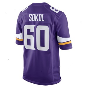 Josh Sokol Minnesota Vikings Nike Home Game Player Jersey - Purple