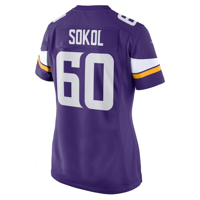 Josh Sokol Minnesota Vikings Nike Women's Home Game Player Jersey - Purple