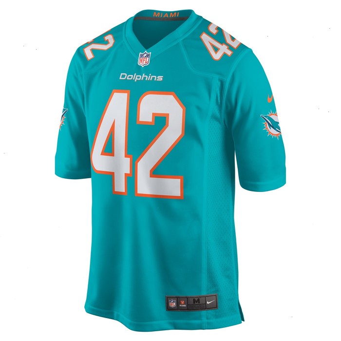 Joshua Kalu Miami Dolphins Nike Team Game Jersey - Aqua